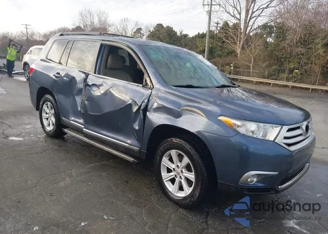 2012 Toyota Highlander Se V6 from USA, damaged, VIN 5TDZK3EH8CS089514